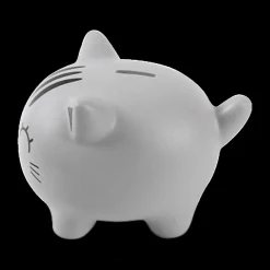 Ygo Spaarpot GREY CAT Grijs| Decoratieve Accessoires|Woondecoratie