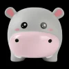Ygo Spaarpot HIPPO Grijs| Decoratieve Accessoires|Woondecoratie