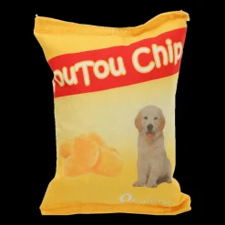 Ygo Speeltje CHIPS Chipszakje Geel| Huisdierspeelgoed