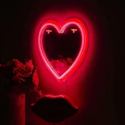 Ygo Spiegel HART m/Led Rood| Spiegels|Spiegels