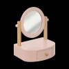 Ygo Spiegel PRINSES M/Opbergvak Roze| Decoratieve Accessoires|Accessoires