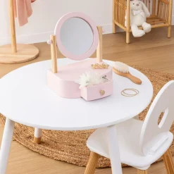 Ygo Spiegel PRINSES M/Opbergvak Roze| Decoratieve Accessoires|Accessoires