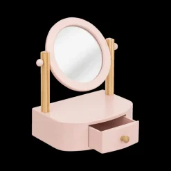 Ygo Spiegel PRINSES M/Opbergvak Roze| Decoratieve Accessoires|Accessoires