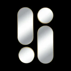 Ygo Spiegel VERSA S/4 Ovaal/Rond Goud| Spiegels|Spiegels
