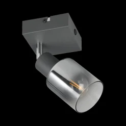Ygo Spot CADIZ 1Del. Met./Glas Antraciet| Wandlampen