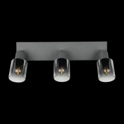 Ygo Spot CADIZ 3Del. Met./Glas Antraciet| Wandlampen