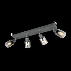 Ygo Spot CADIZ 4Del. Met./Glas Antraciet| Wandlampen