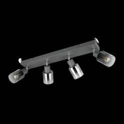 Ygo Spot CADIZ 4Del. Met./Glas Antraciet| Wandlampen