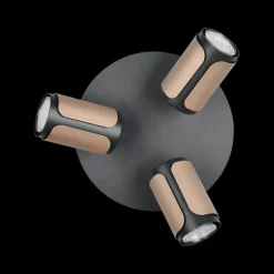 Ygo Spot GILLAN 3Del. Zwart/Coffee| Spots