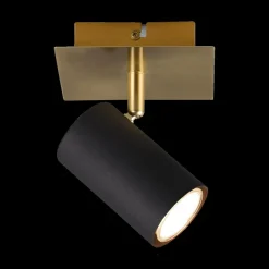 Ygo Spot MARLEY 1-Delig Metaal Zwart/Goud| Spots