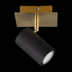 Ygo Spot MARLEY 1-Delig Metaal Zwart/Goud| Spots