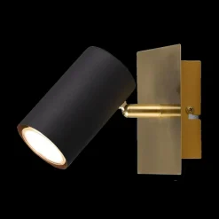 Ygo Spot MARLEY 1-Delig Metaal Zwart/Goud| Spots