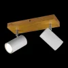 Ygo Spot MARLEY Metaal Hout/Metaal Wit| Spots