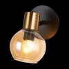 Ygo Spot OSIRA 1Del. Zwart/Glas Amber| Spots