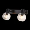 Ygo Spot OSIRA 2Del. Zwart/Glas Helder| Spots