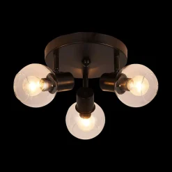 Ygo Spot OSIRA 3Del. Zwart/Glas Helder| Spots