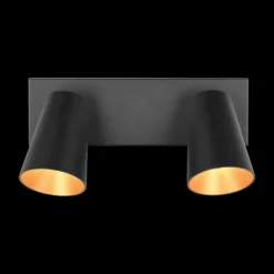 Ygo Spot SHARP 2Del. Met. Zwart/Goud| Spots