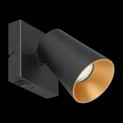 Ygo Spot SHARP 1Del. Met. Zwart/Goud| Spots