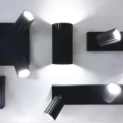 Ygo Spot SOKA 2Del. Metaal Zwart| Spots