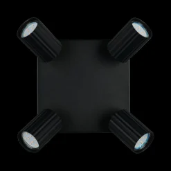 Ygo Spot SOKA 4Del. Metaal Zwart| Spots