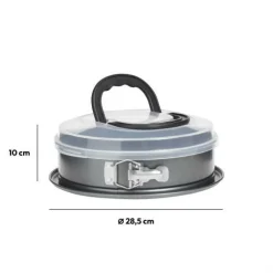 Ygo Springvorm BAKERY M/Deksel Met. 26 cm| Bakaccessoires