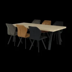 Ygo Stoel ALECIO ECO PU Nero| Stoelen