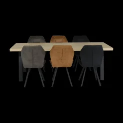 Ygo Stoel ALECIO ECO PU Nero| Stoelen