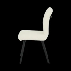 Ygo Stoel AMADEO Bouclé Ecru| Stoelen