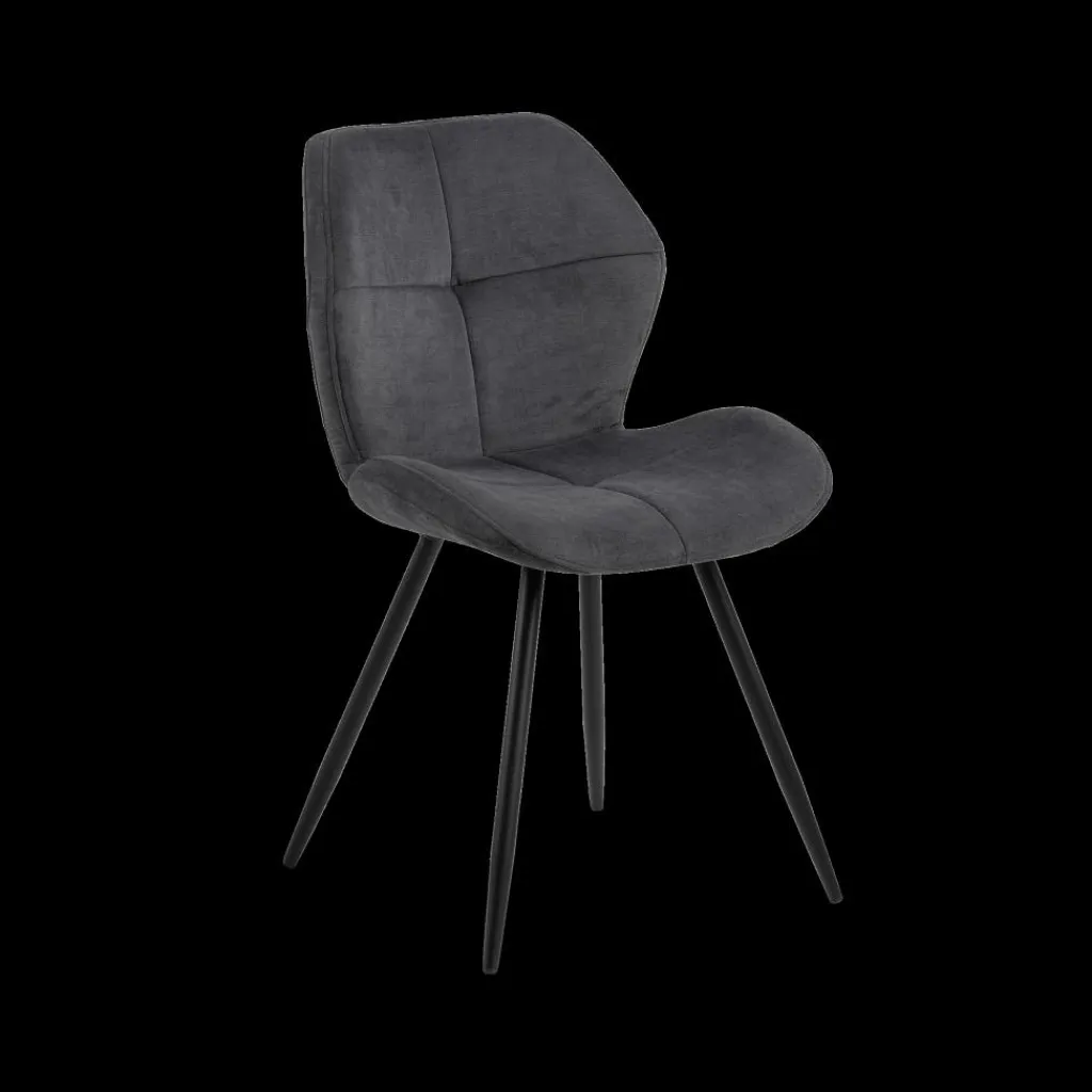 Ygo Stoel DITTE Holly Anthracite 28| Stoelen