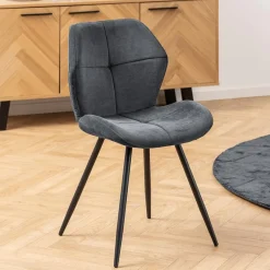 Ygo Stoel DITTE Holly Anthracite 28| Stoelen