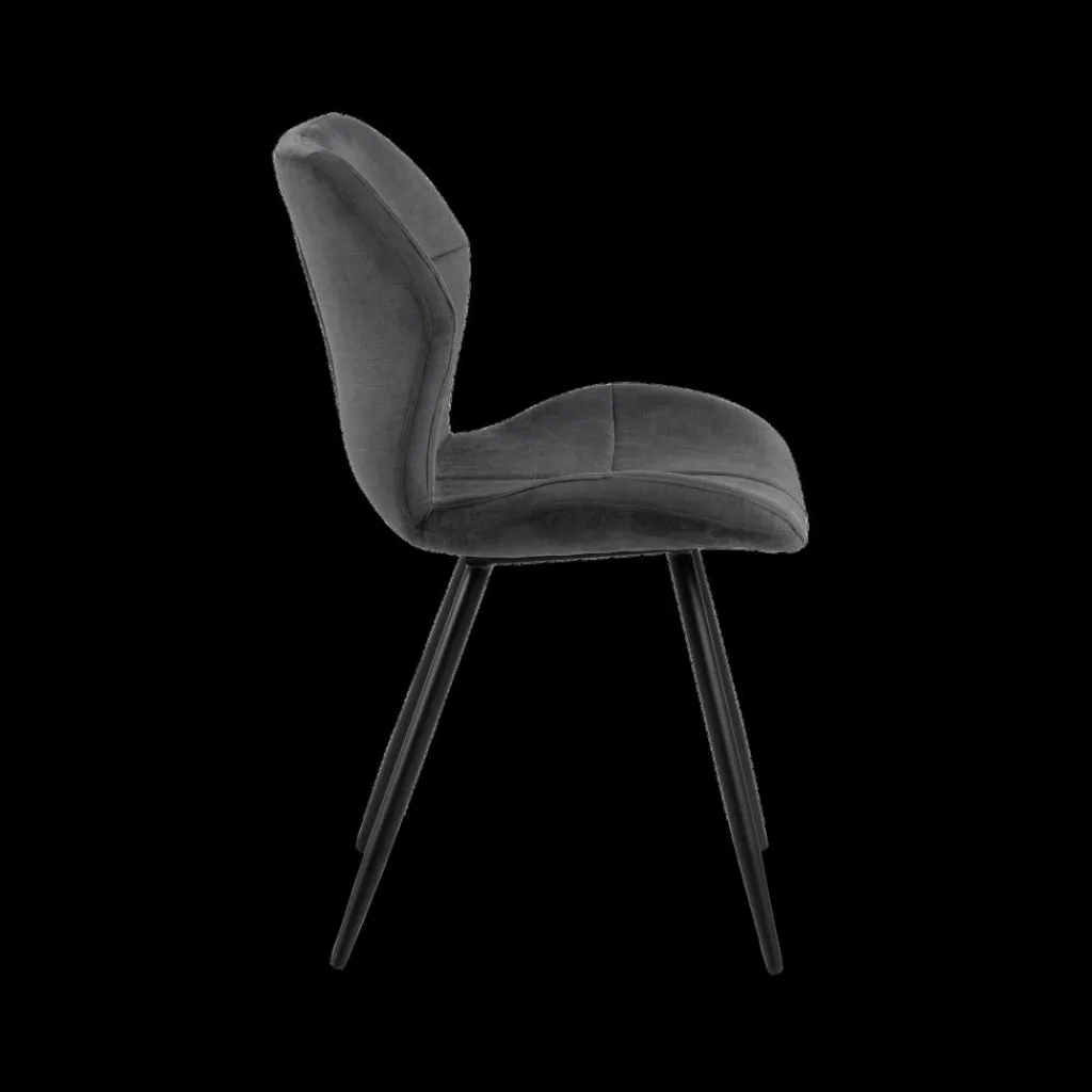 Ygo Stoel DITTE Holly Anthracite 28| Stoelen