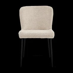 Ygo Stoel DORIEN Bouclé Beige| Stoelen