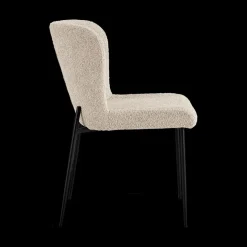 Ygo Stoel DORIEN Bouclé Beige| Stoelen