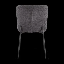 Ygo Stoel DORIEN Bouclé Donkergrijs| Stoelen