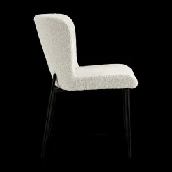 Ygo Stoel DORIEN Bouclé Ecru| Stoelen