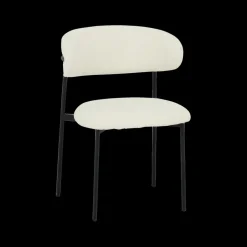 Ygo Stoel FJERRE Bouclé Ecru| Stoelen