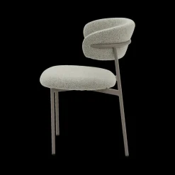 Ygo Stoel FJERRE Bouclé Grijs| Stoelen