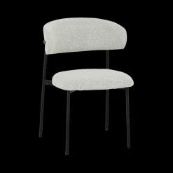 Ygo Stoel FJERRE Bouclé Lichtgrijs| Stoelen