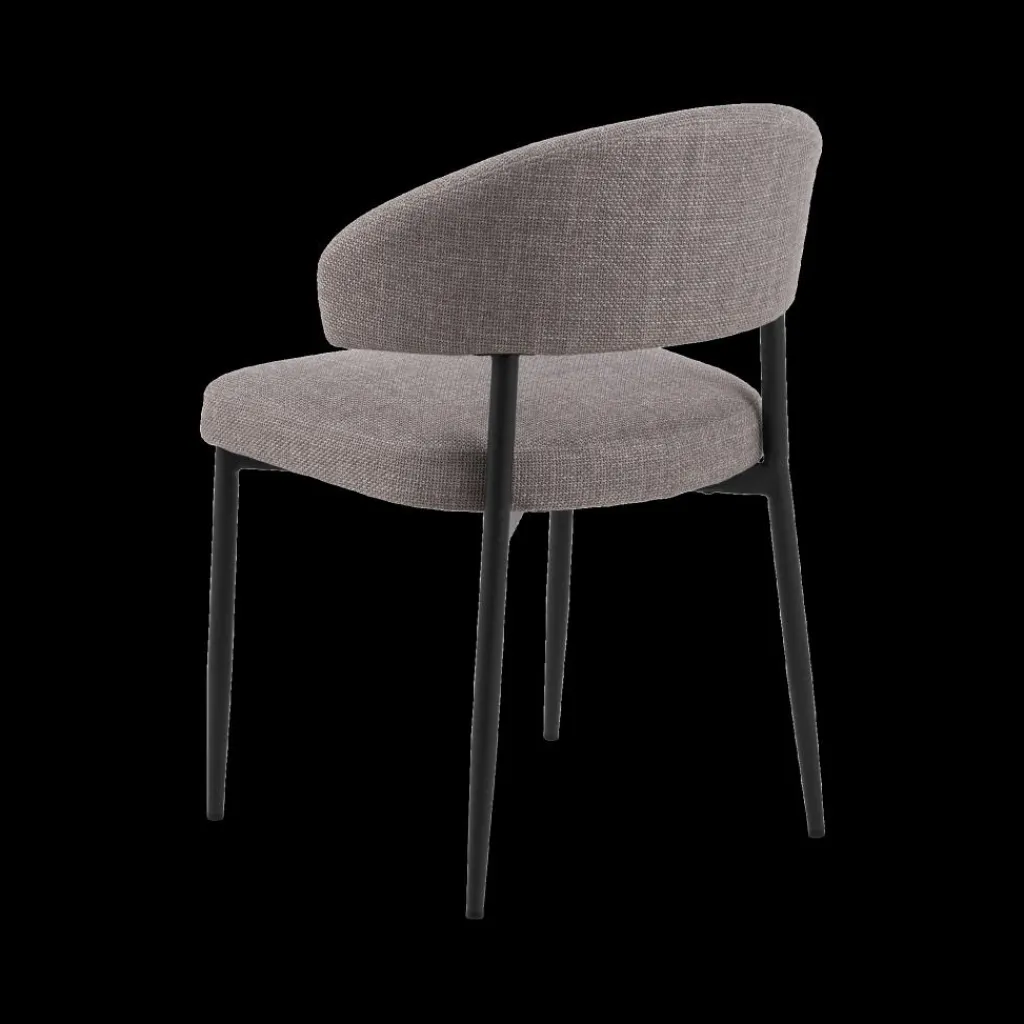 Ygo Stoel FRIDA Basel Grey/Brown| Stoelen