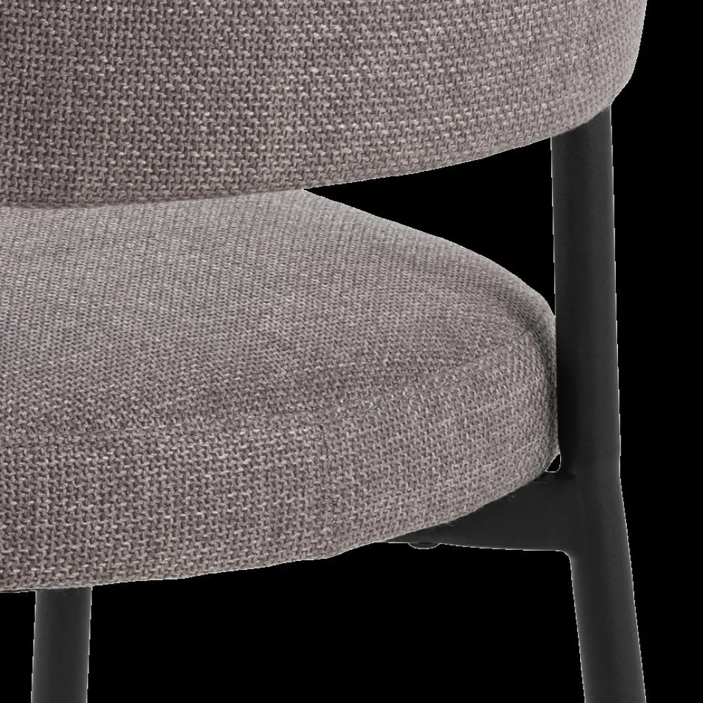 Ygo Stoel FRIDA Basel Grey/Brown| Stoelen