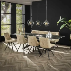Ygo Stoel HECTOR Bouclé Zand| Stoelen