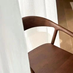 Ygo Stoel HJALMAR Ash Wood Walnut| Stoelen