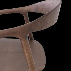 Ygo Stoel HJALMAR Ash Wood Walnut| Stoelen