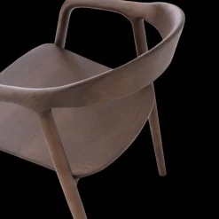 Ygo Stoel HJALMAR Ash Wood Walnut| Stoelen
