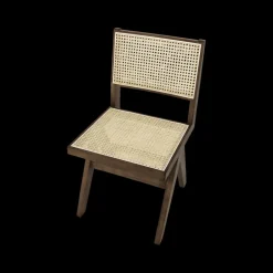 Ygo Stoel JAKI Ash Wood Walnut/Rotan| Stoelen