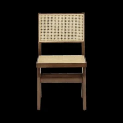 Ygo Stoel JAKI Ash Wood Walnut/Rotan| Stoelen