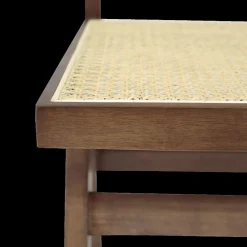 Ygo Stoel JAKI Ash Wood Walnut/Rotan| Stoelen