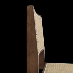 Ygo Stoel JAKI Ash Wood Walnut/Rotan| Stoelen