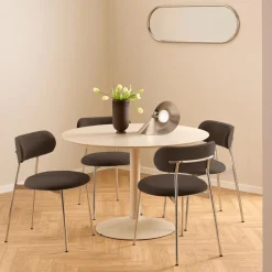 Ygo Stoel LYKKO Bruin/Chrome| Stoelen