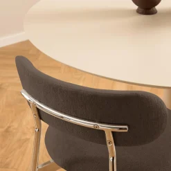 Ygo Stoel LYKKO Bruin/Chrome| Stoelen